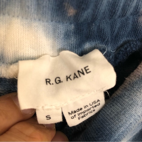 R.G. Kane Women Tie Dye Sweatpants Blue Indigo USA Joggers small 

Size Small - Picture 9 of 13